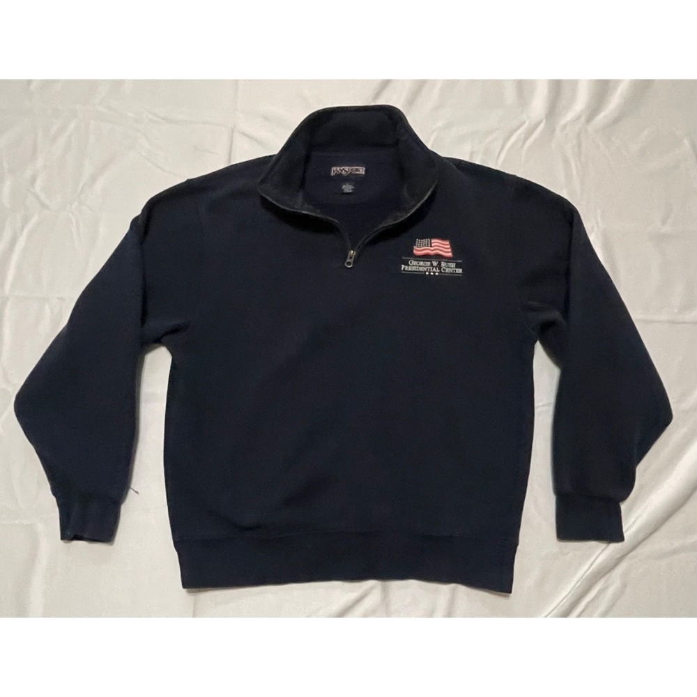 Jansport George W. Bush Presidential Center Quarter Zip‎ Men Size Large